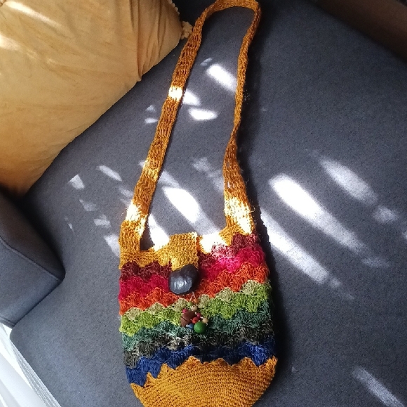 Multicolor Handcrafted Women's Bag, like new, gently used. - Picture 3 of 5